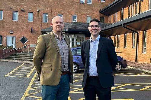 Cameron Thomas and Richard Stanley at Tewkesbury Borough Council