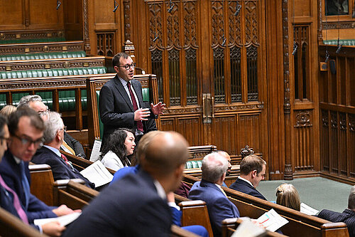 Tom Gordon speaking in the House of Commons