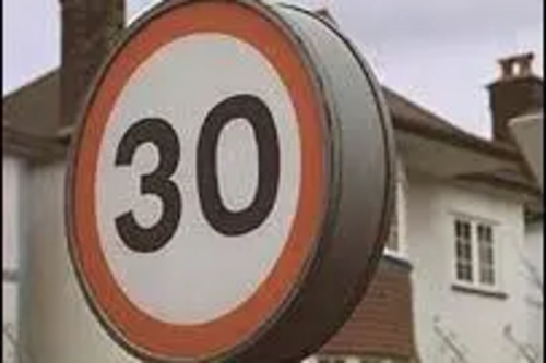 30 mph sign