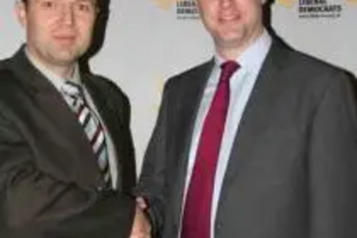 Robin Lawrence and Nick Clegg