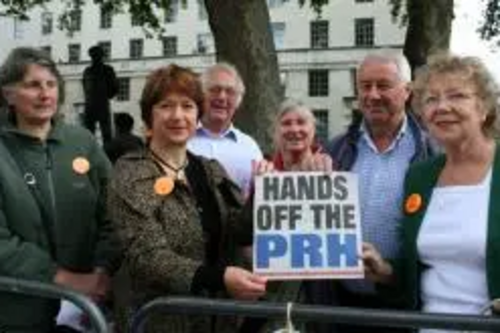 Anne Jones, Serena Tierney and other campaigners make their message clear