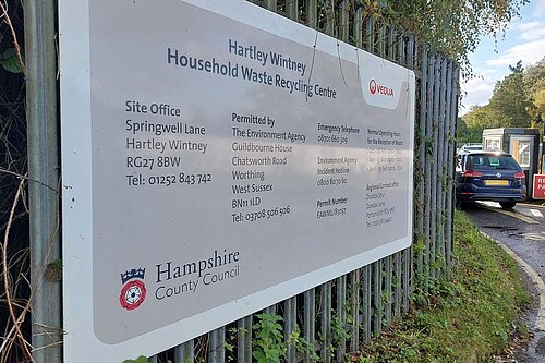 Hartley Wintney HWRC Sign