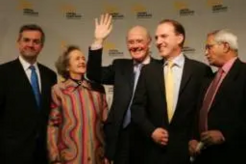 Ming Campbell celebrates his election as leader of the Liberal Democrats (Photo by Alex Folkes / LDDPics)