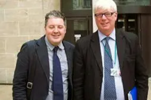 Councillor Dale Mulgrew and Paul Rowen MP